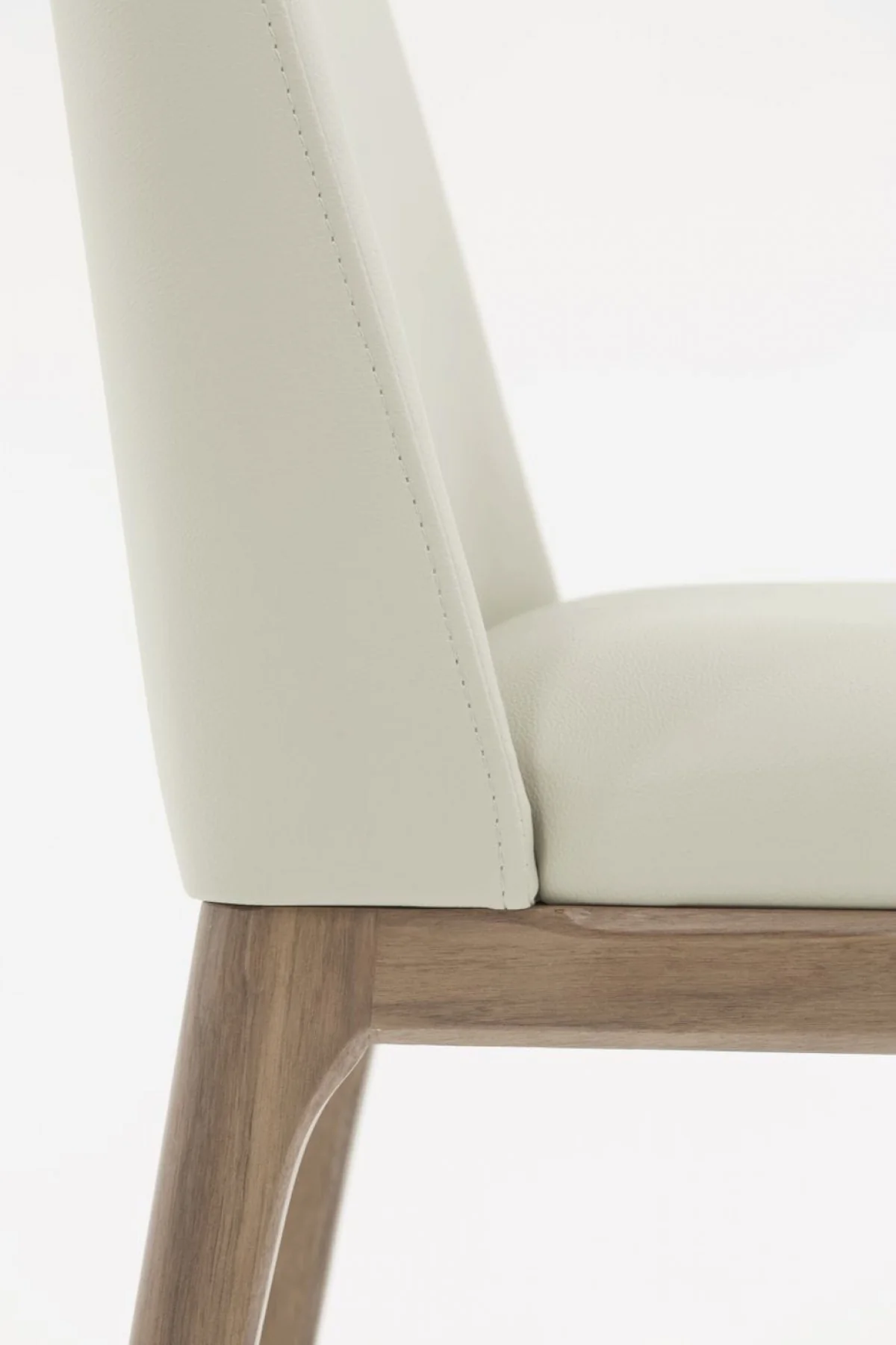Set of Two Gray Walnut Dining Chairs By Homeroots - Image 3