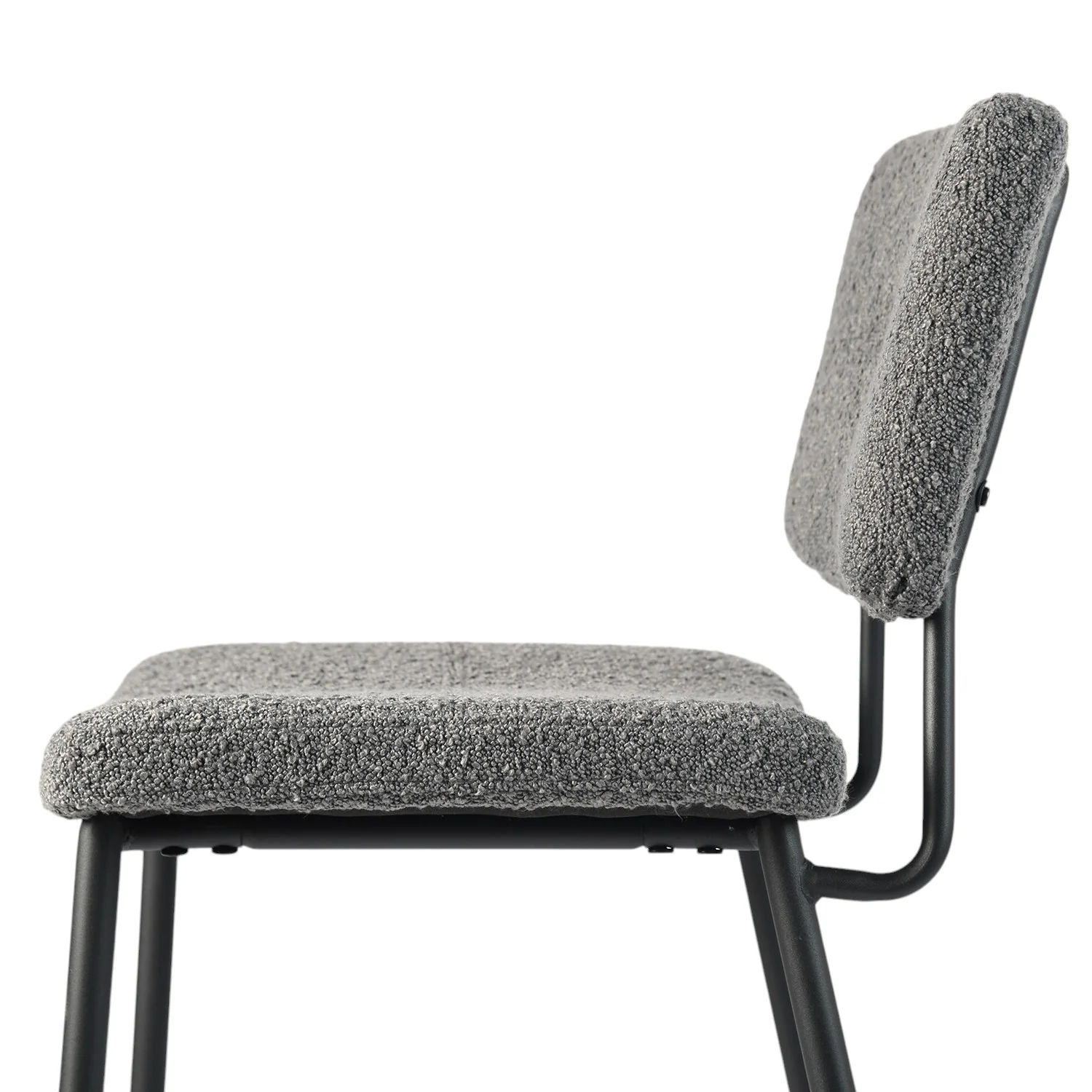 Set of Two Green and Black Manufactured Wood and Steel Low Back Bar Height Bar Chairs By Homeroots - Image 5