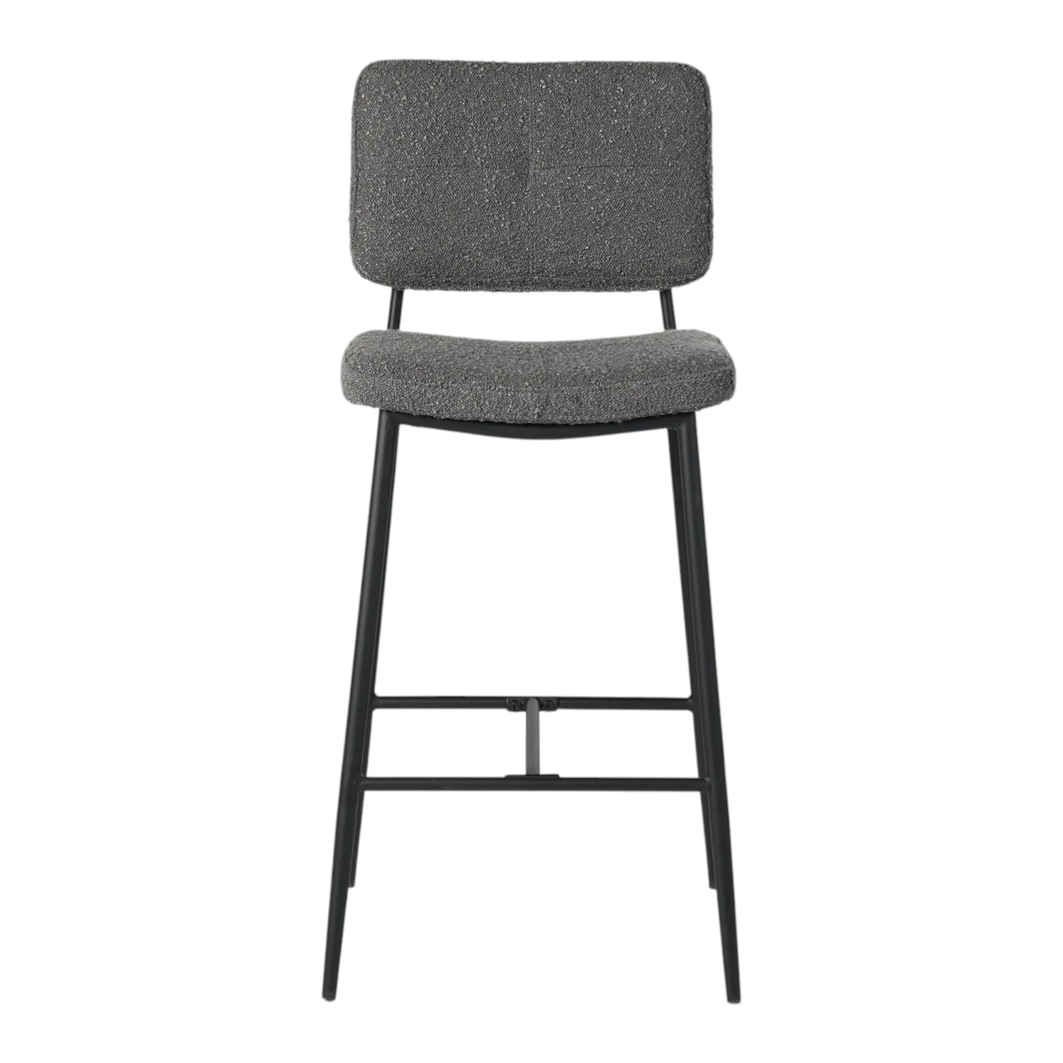 Set of Two Green and Black Manufactured Wood and Steel Low Back Bar Height Bar Chairs By Homeroots - Image 6