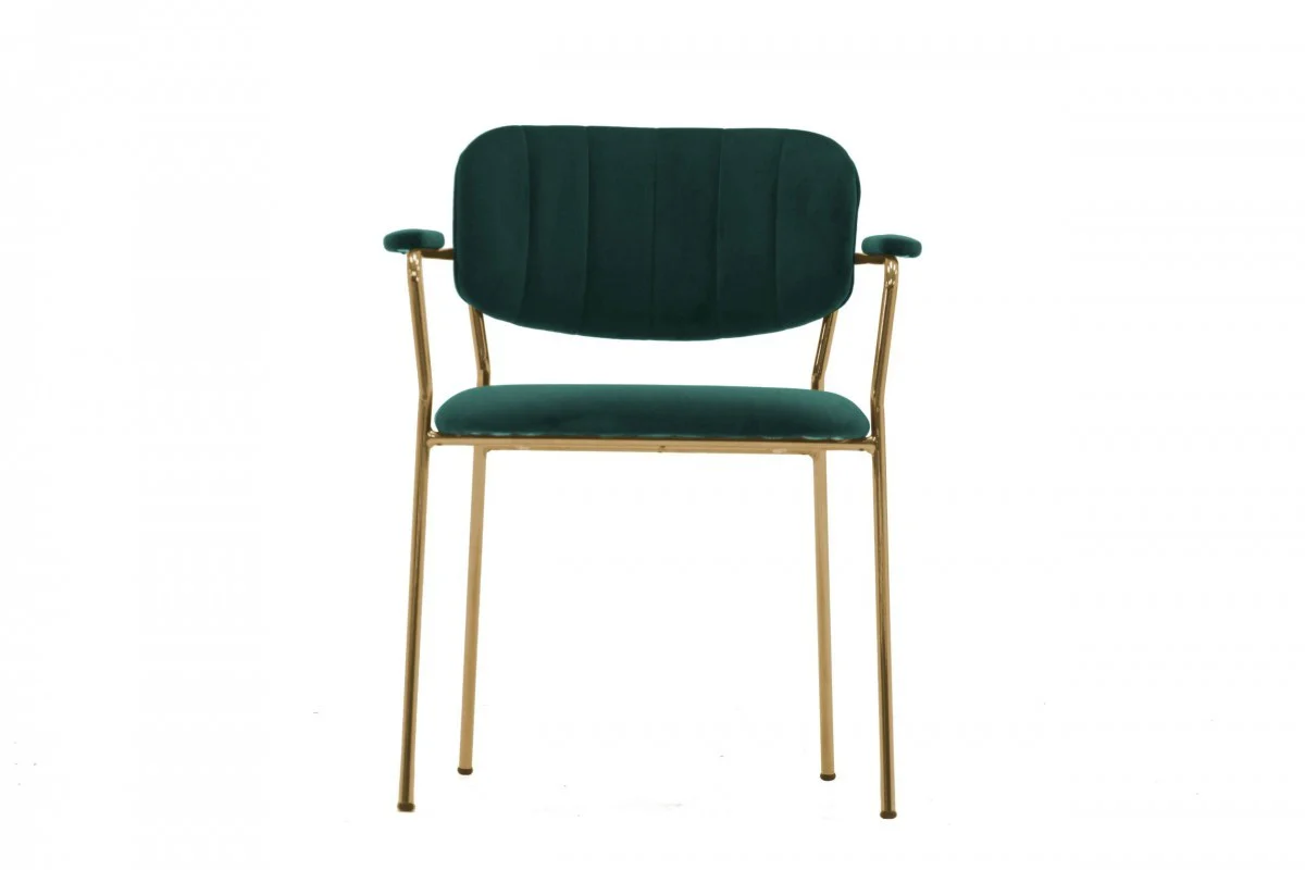 Set of Two Green Modern Dining Chairs By Homeroots - Image 2