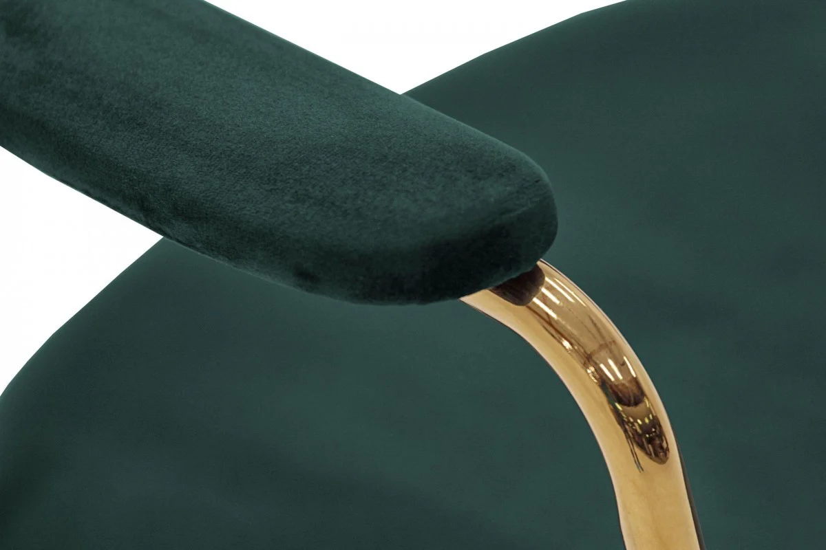 Set of Two Green Modern Dining Chairs By Homeroots - Image 4