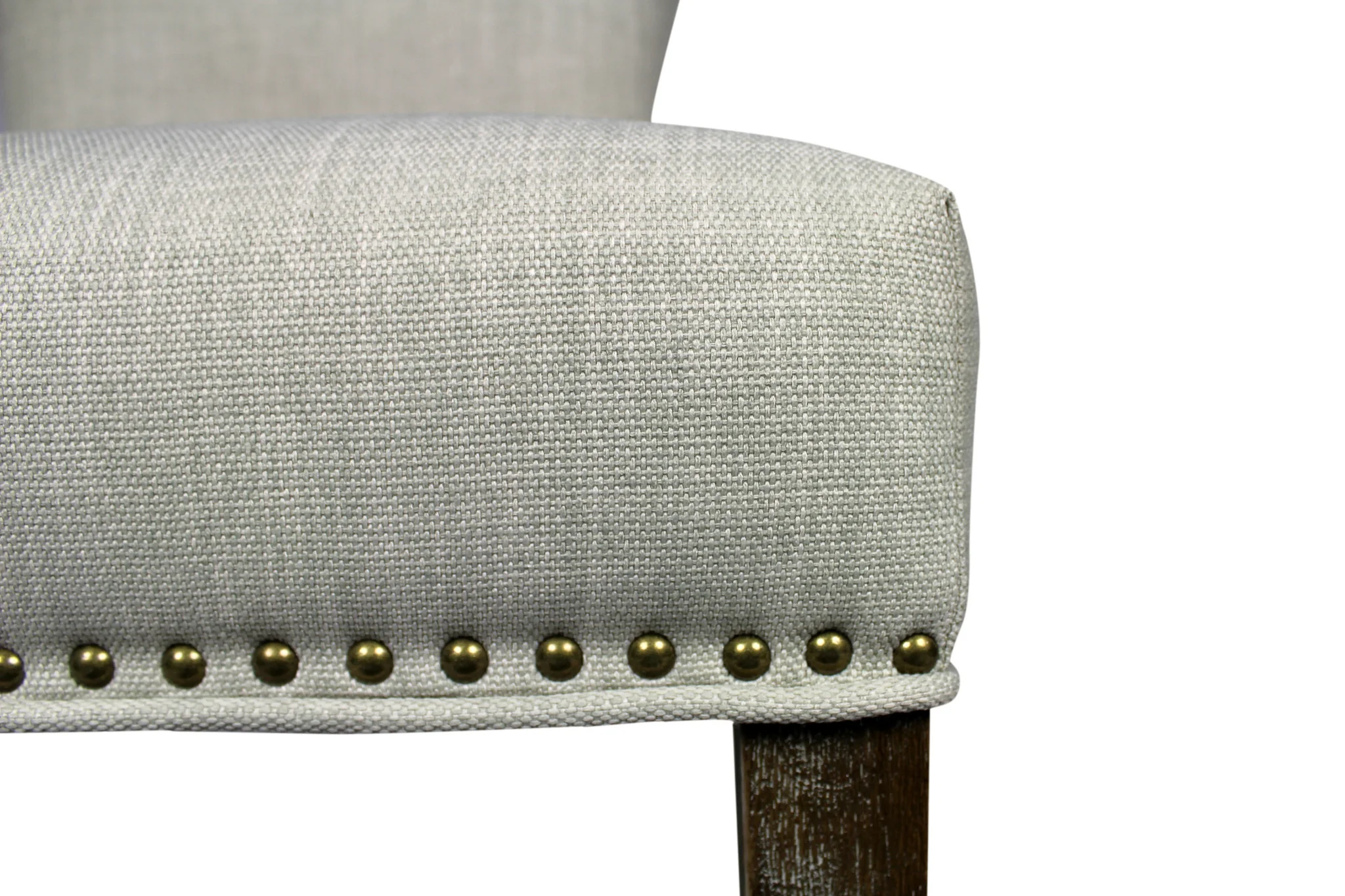 Set of Two Ivory And Brown Upholstered Fabric Dining Parsons Chairs By Homeroots - Image 5