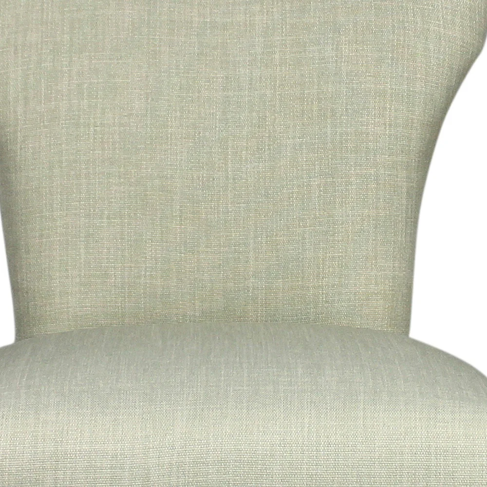 Set of Two Ivory And Brown Upholstered Fabric Dining Parsons Chairs By Homeroots - Image 8