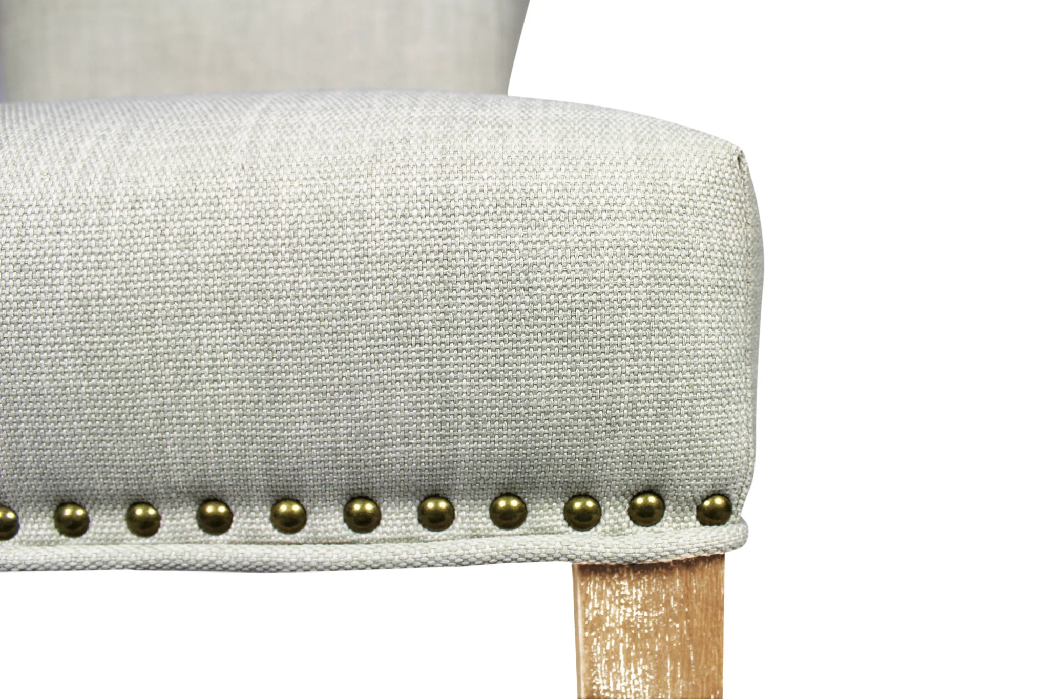 Set of Two Ivory And Natural Upholstered Fabric Dining Parsons Chairs By Homeroots - Image 5