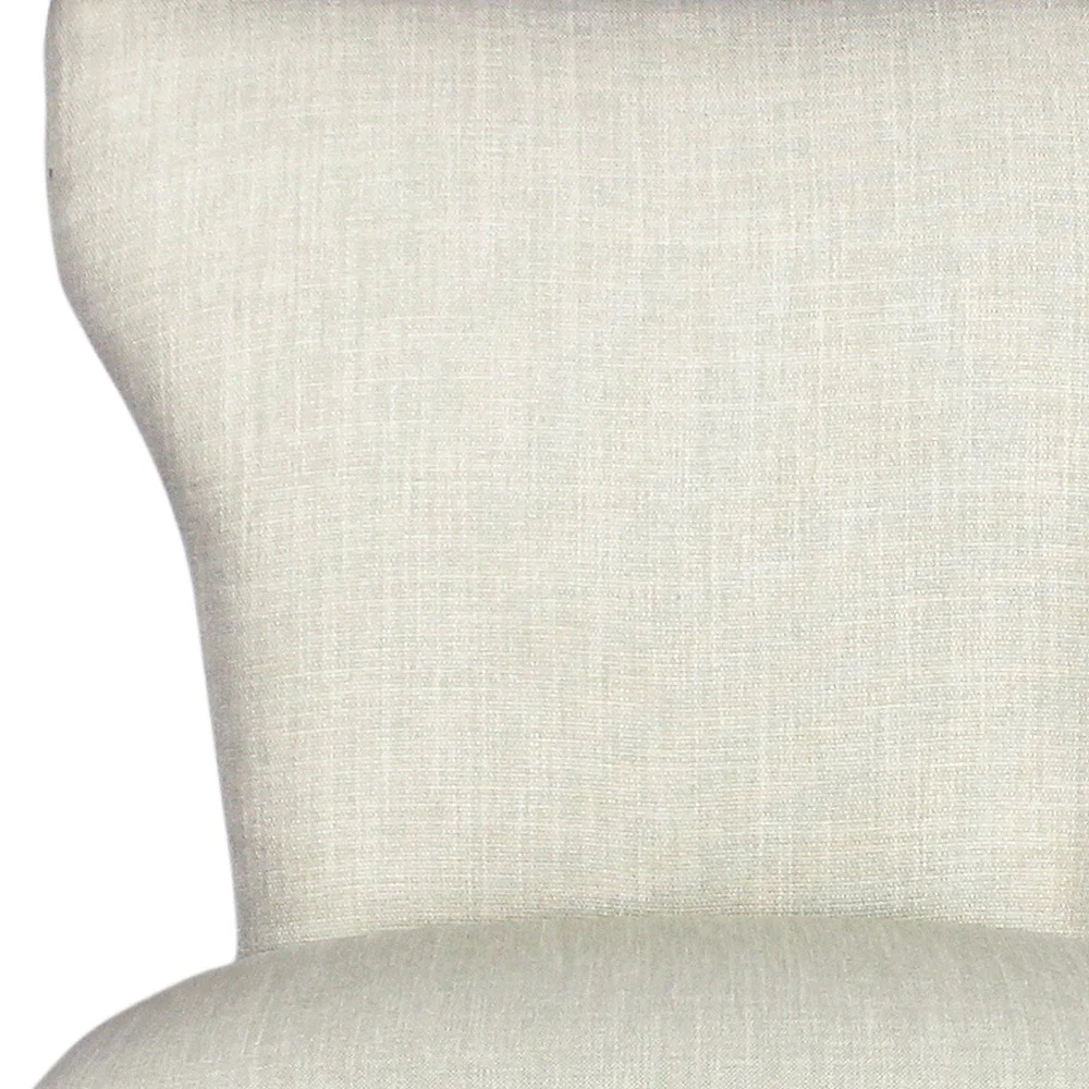 Set of Two Ivory And Natural Upholstered Fabric Dining Parsons Chairs By Homeroots - Image 8