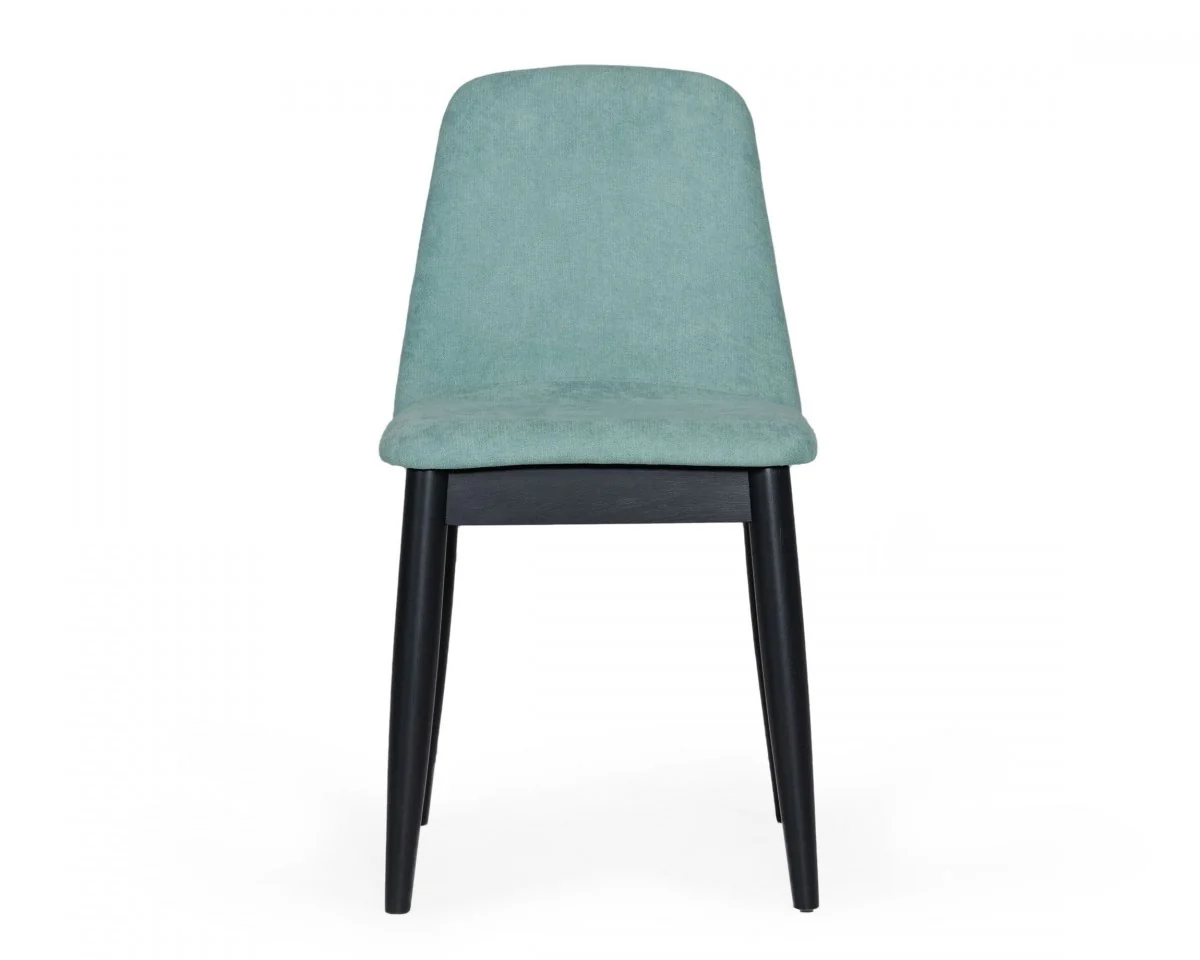 Set of Two Mint Fabric Dining Chairs By Homeroots - Image 3