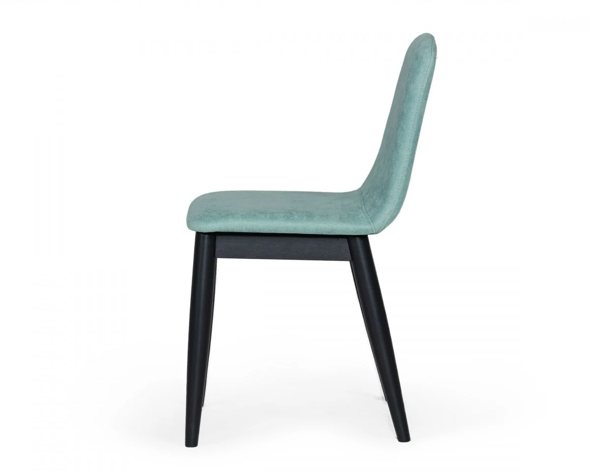 Set of Two Mint Fabric Dining Chairs By Homeroots - Image 4