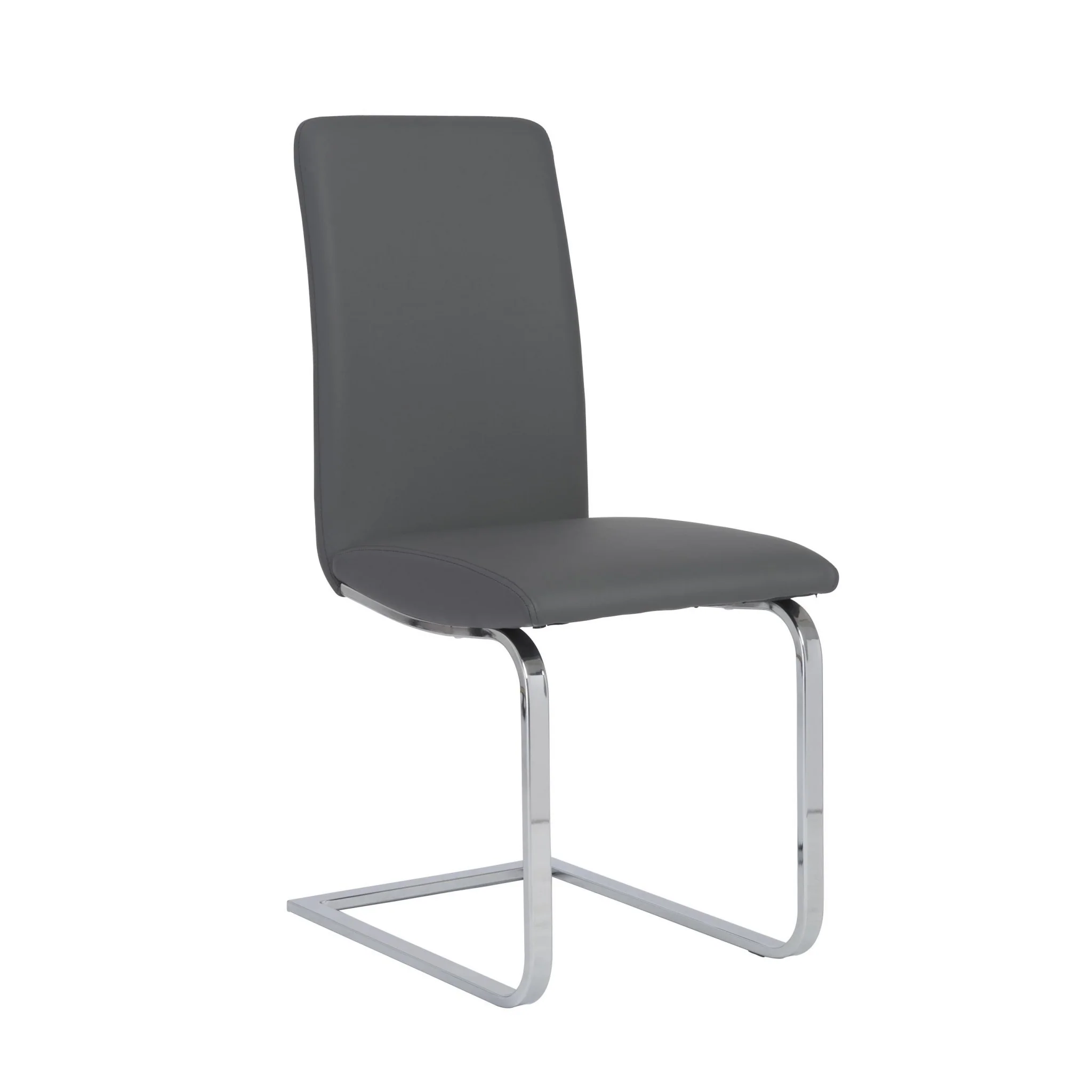 Set Of Two Mod Black And Silver Dining Chairs By Homeroots - Image 14