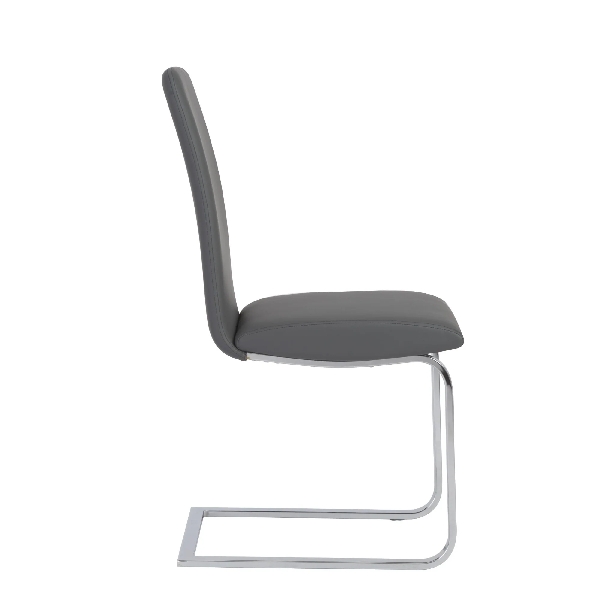 Set Of Two Mod Black And Silver Dining Chairs By Homeroots - Image 15