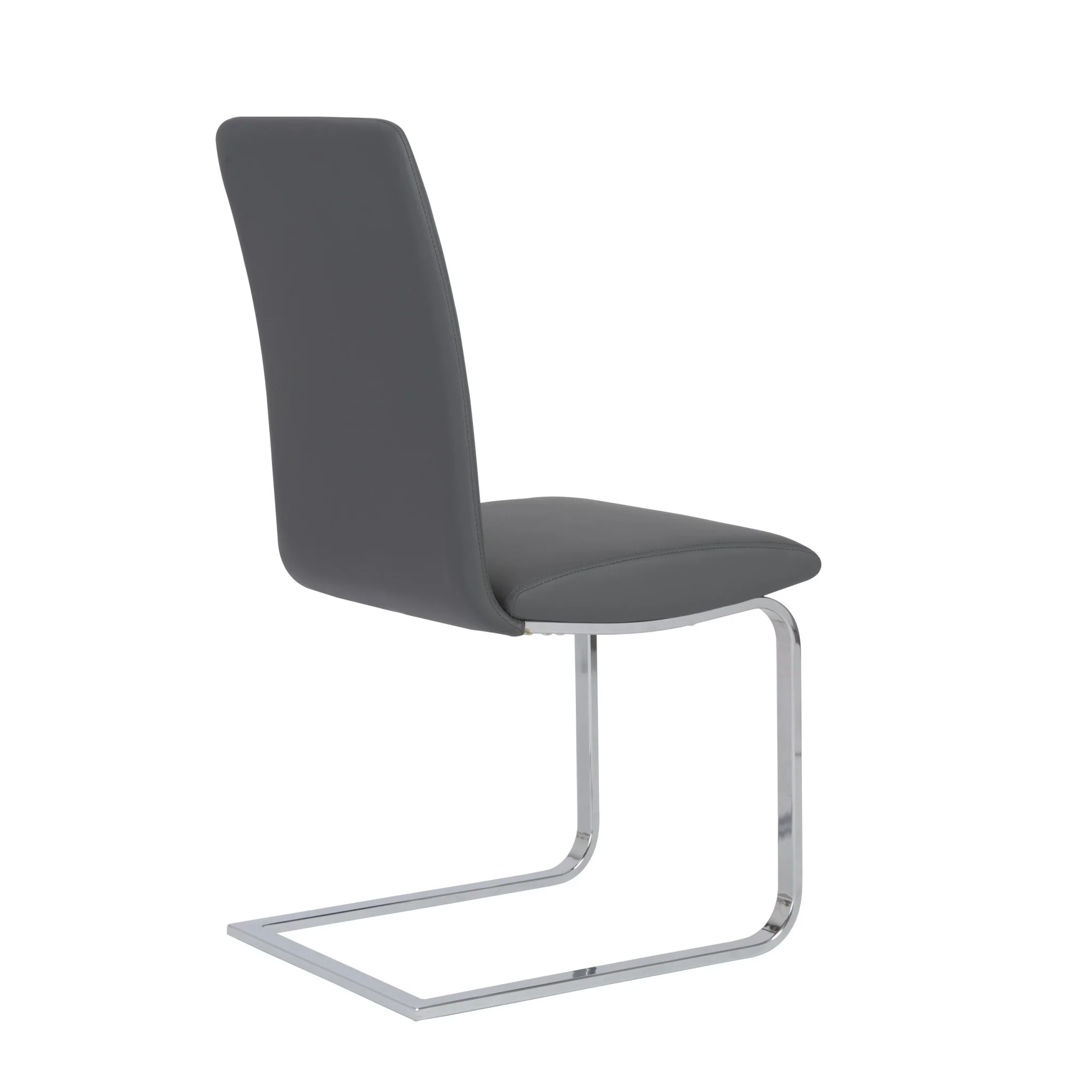 Set Of Two Mod Black And Silver Dining Chairs By Homeroots - Image 16