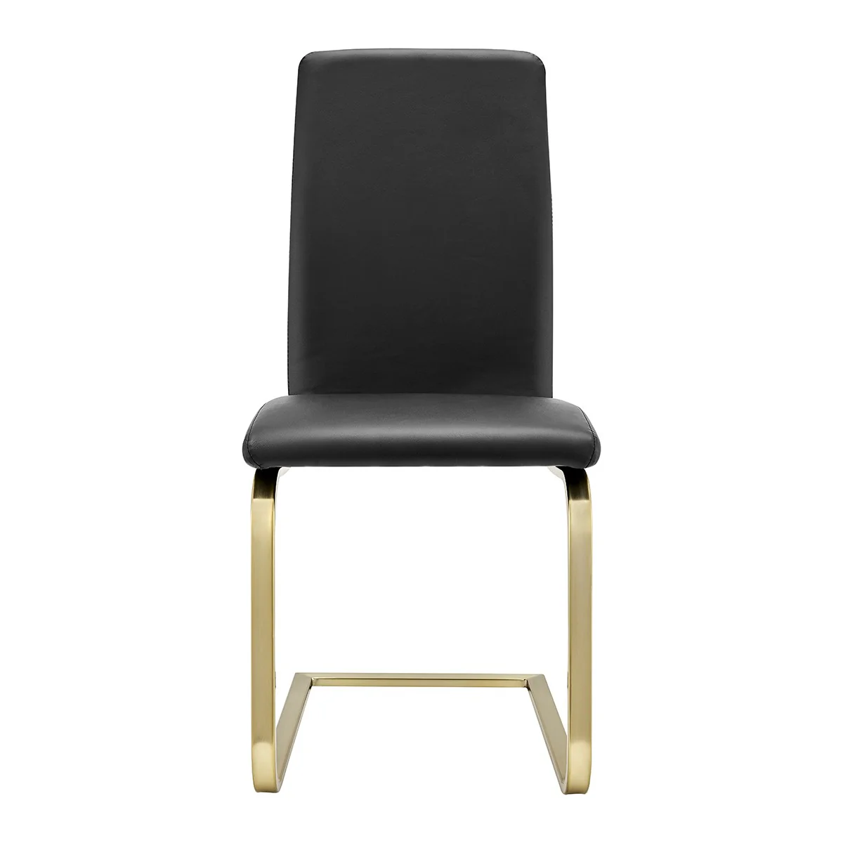 Set Of Two Mod Black And Silver Dining Chairs By Homeroots - Image 6