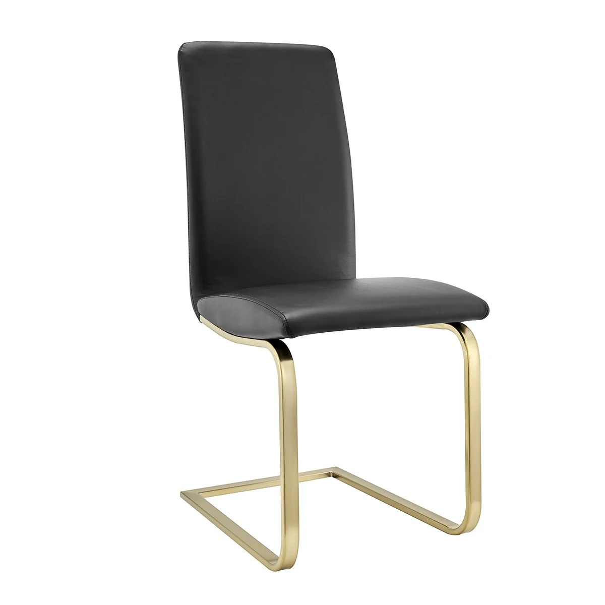 Set Of Two Mod Black And Silver Dining Chairs By Homeroots - Image 7