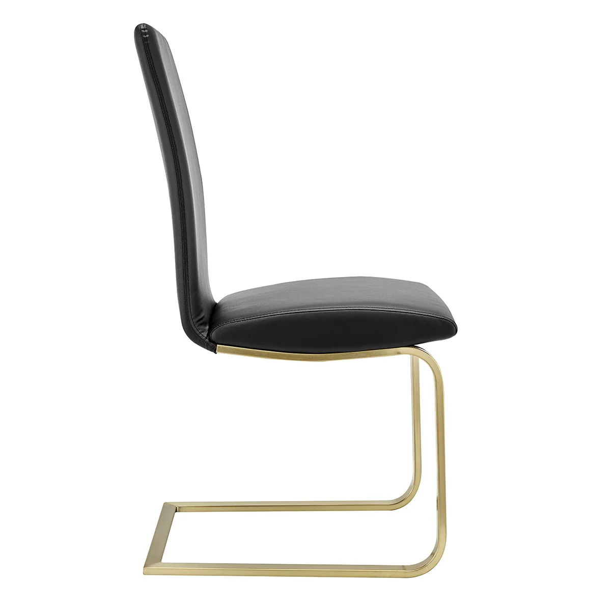 Set Of Two Mod Black And Silver Dining Chairs By Homeroots - Image 8
