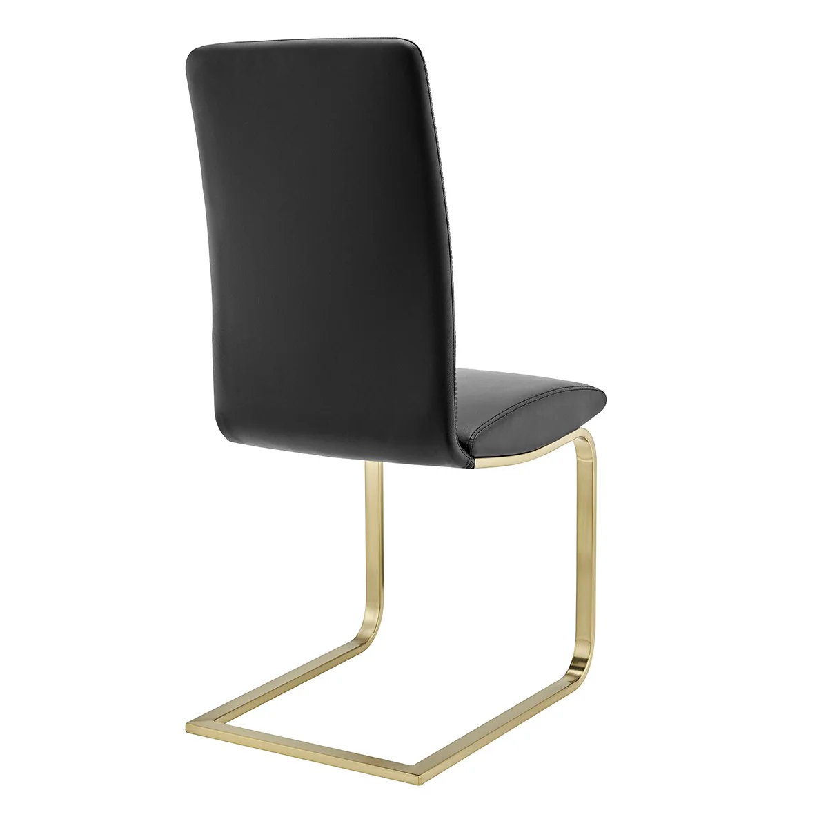 Set Of Two Mod Black And Silver Dining Chairs By Homeroots - Image 9