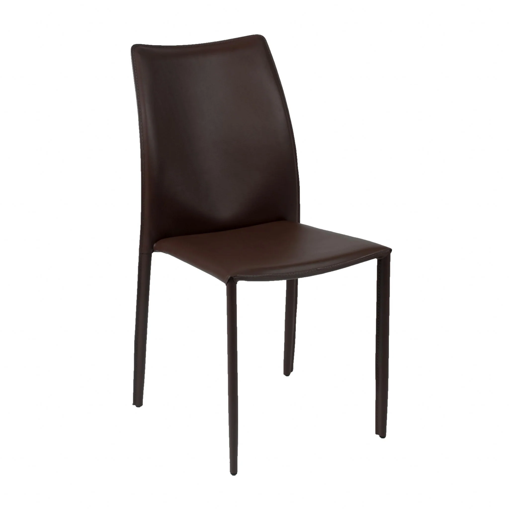 Set Of Two Premium All Black Stacking Dining Chairs By Homeroots - Image 10
