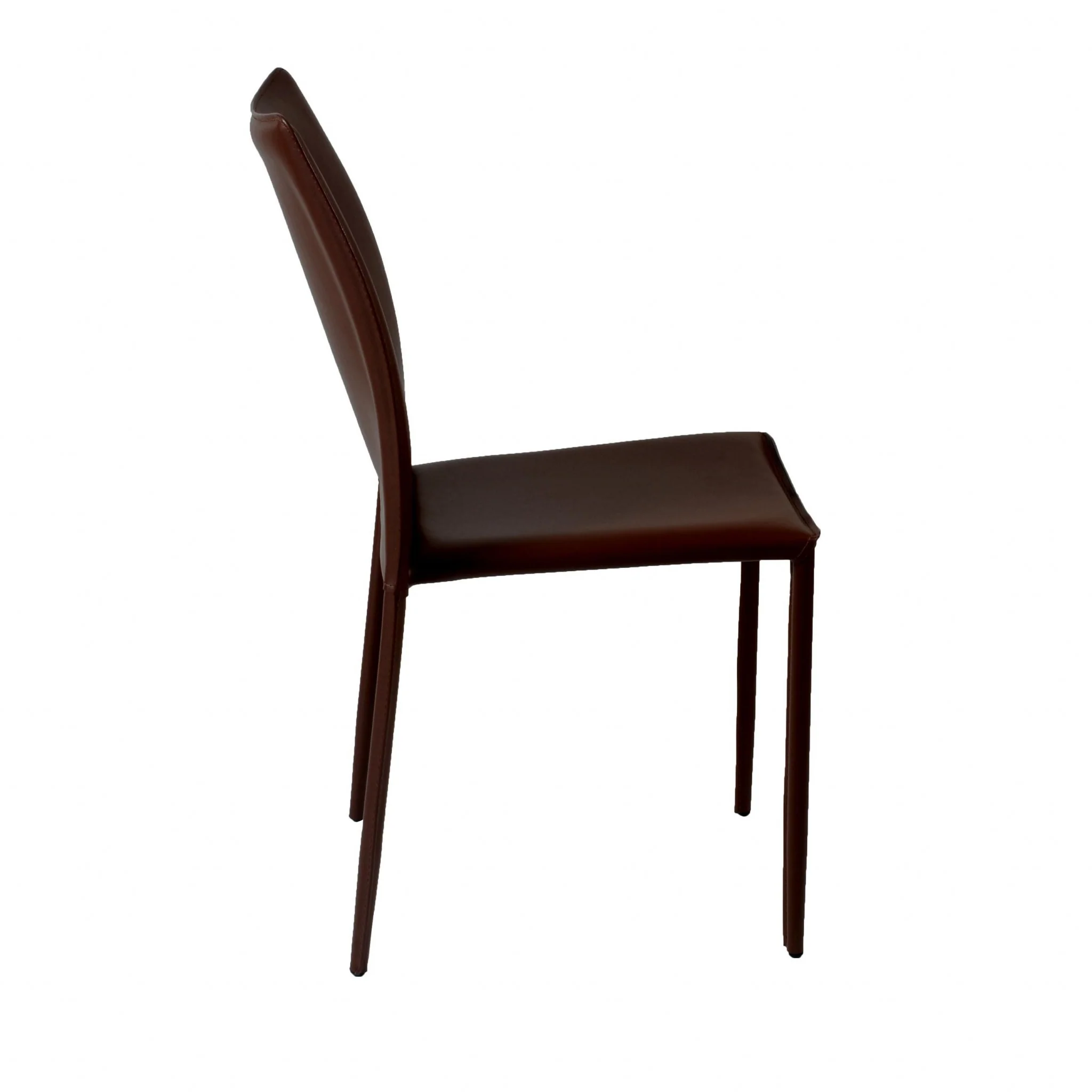Set Of Two Premium All Black Stacking Dining Chairs By Homeroots - Image 11