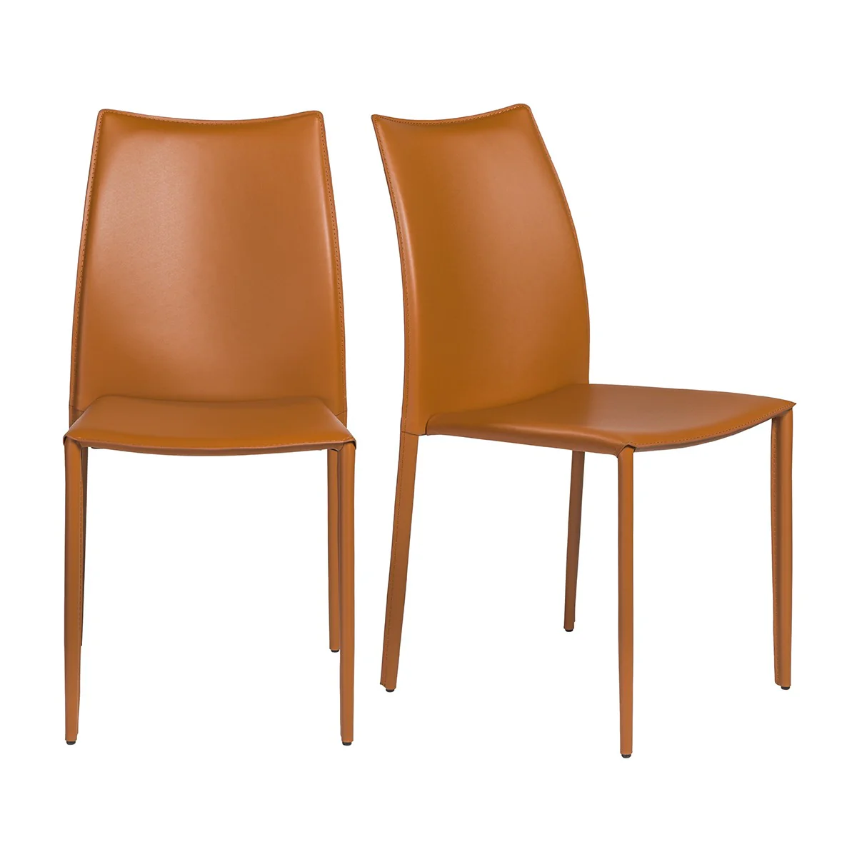 Set Of Two Premium All Black Stacking Dining Chairs By Homeroots - Image 22