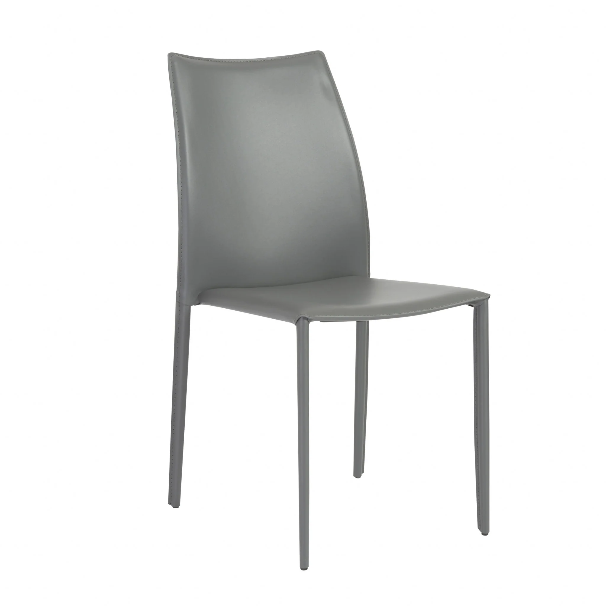 Set Of Two Premium All Black Stacking Dining Chairs By Homeroots - Image 24