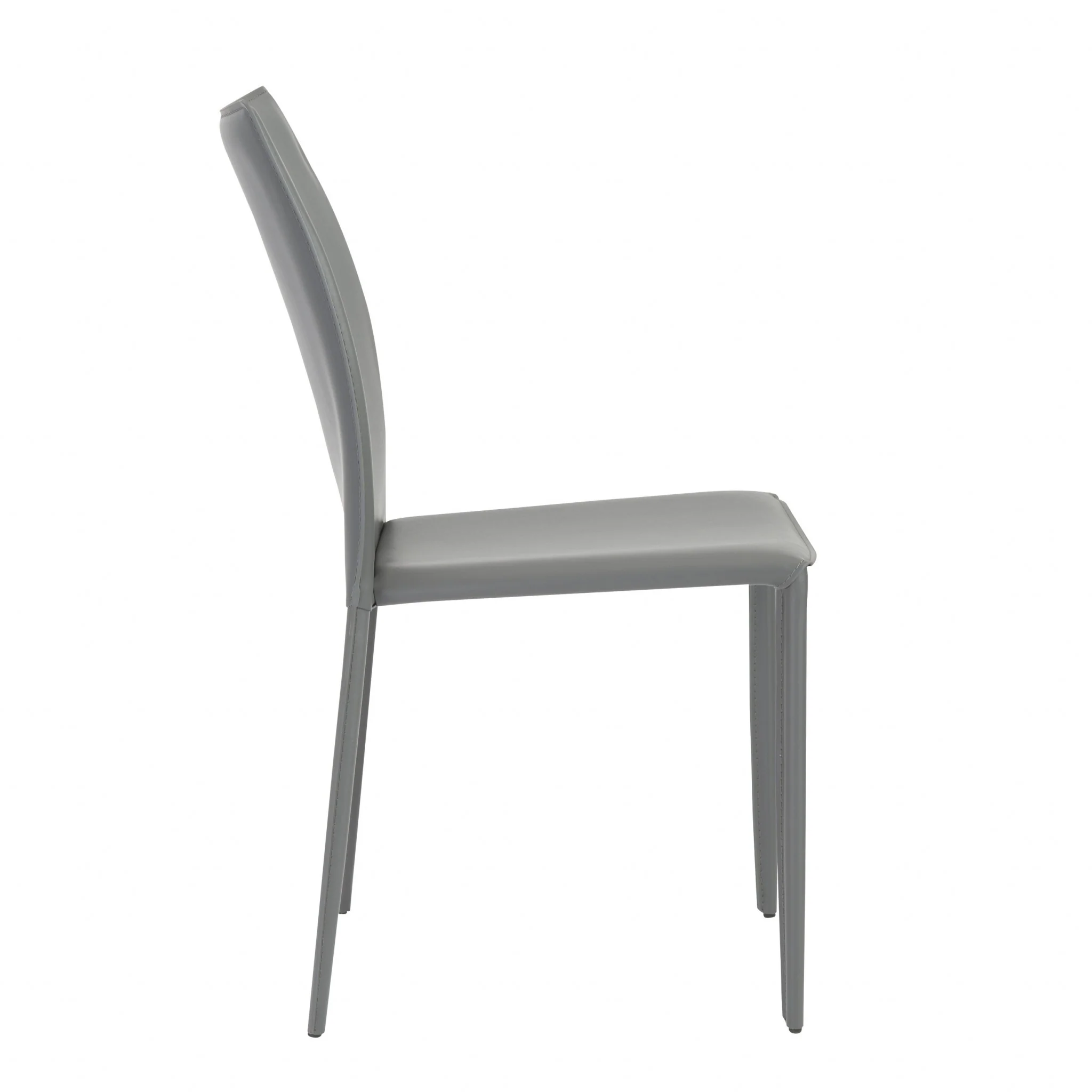 Set Of Two Premium All Black Stacking Dining Chairs By Homeroots - Image 25