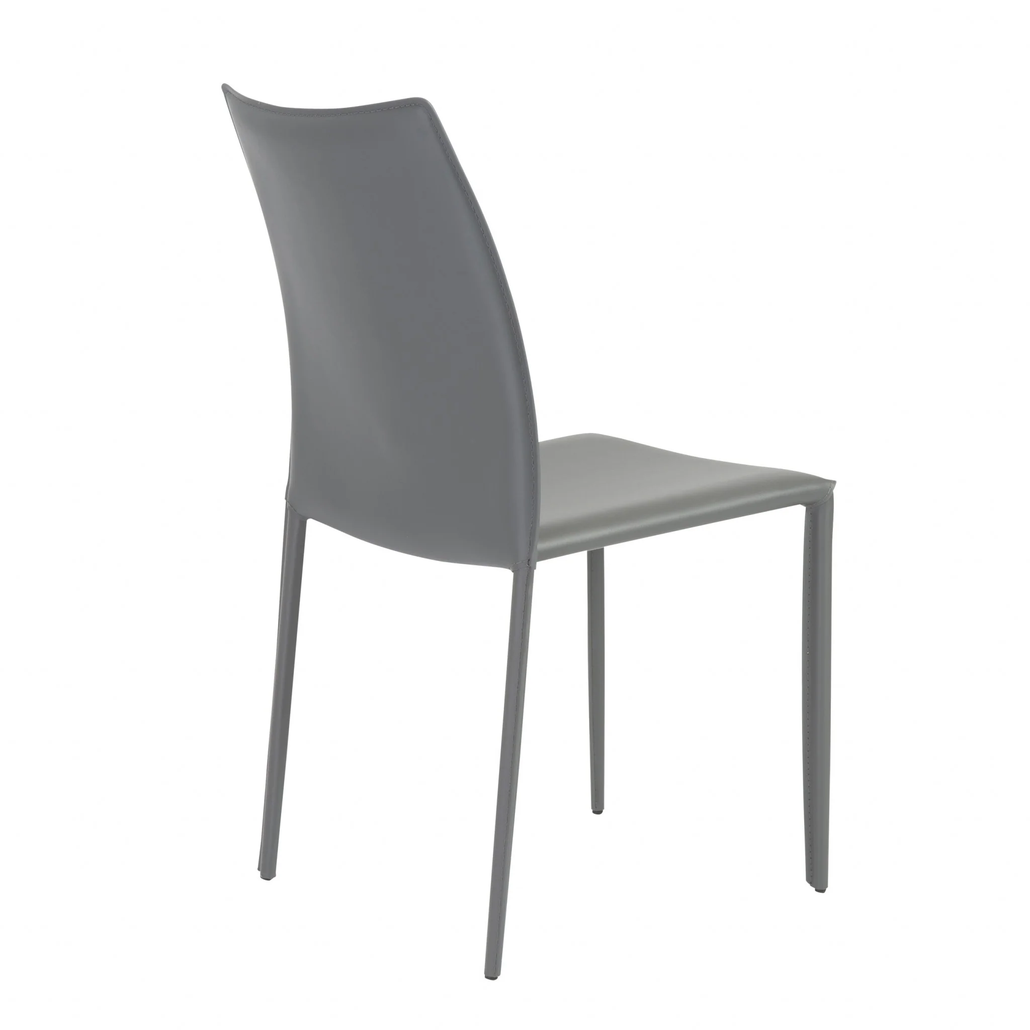 Set Of Two Premium All Black Stacking Dining Chairs By Homeroots - Image 26