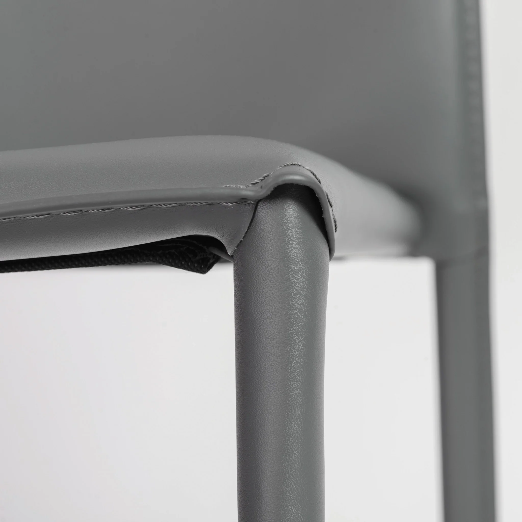 Set Of Two Premium All Black Stacking Dining Chairs By Homeroots - Image 27