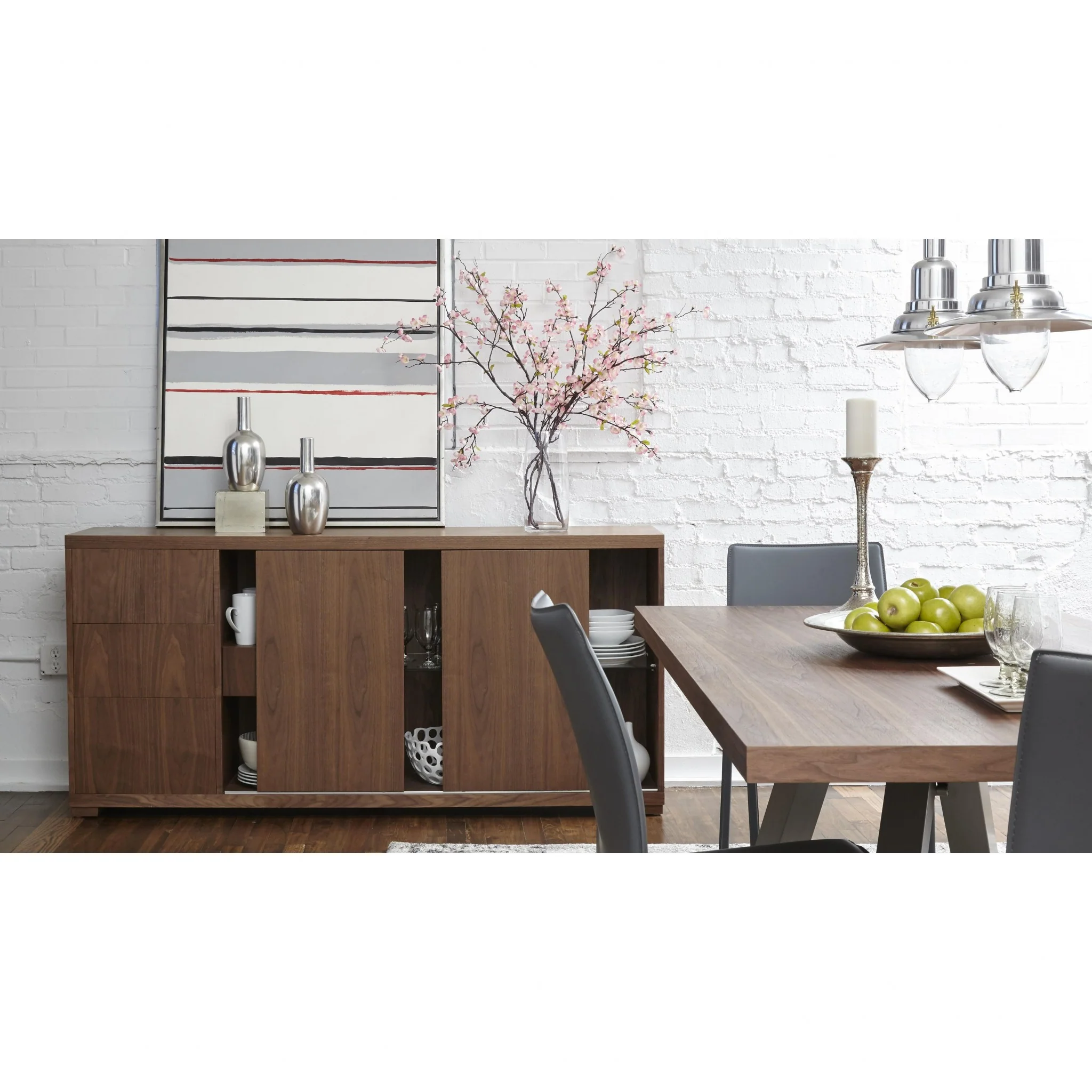 Set Of Two Premium All Black Stacking Dining Chairs By Homeroots - Image 30