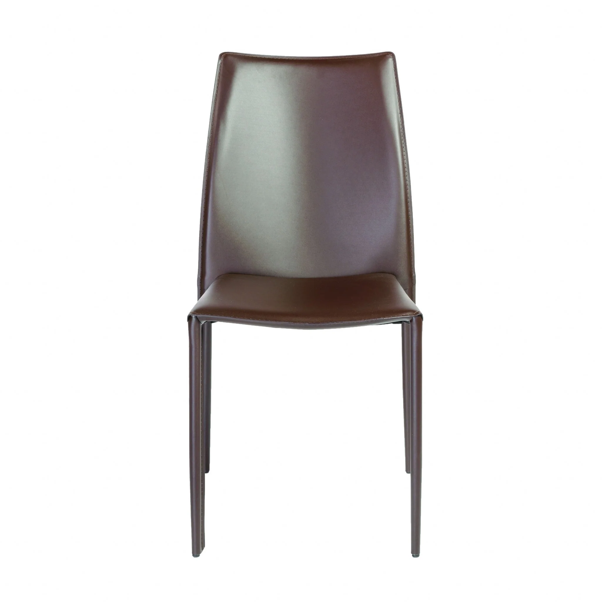 Set Of Two Premium All Black Stacking Dining Chairs By Homeroots - Image 9