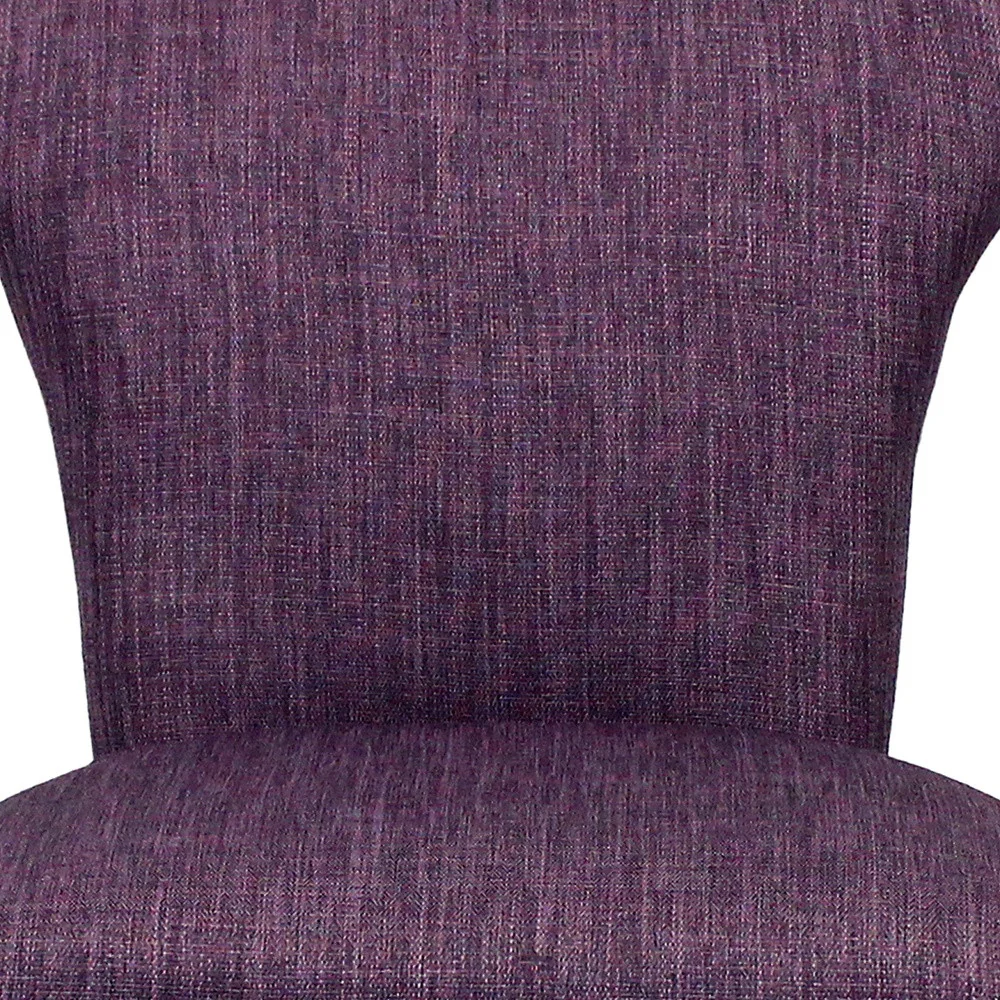 Set of Two Purple And Brown Upholstered Fabric Dining Parsons Chairs By Homeroots - Image 6