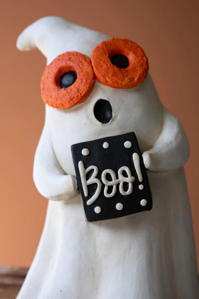 Set Of Two Resin Halloween Ghosts By Kalalou - Image 3