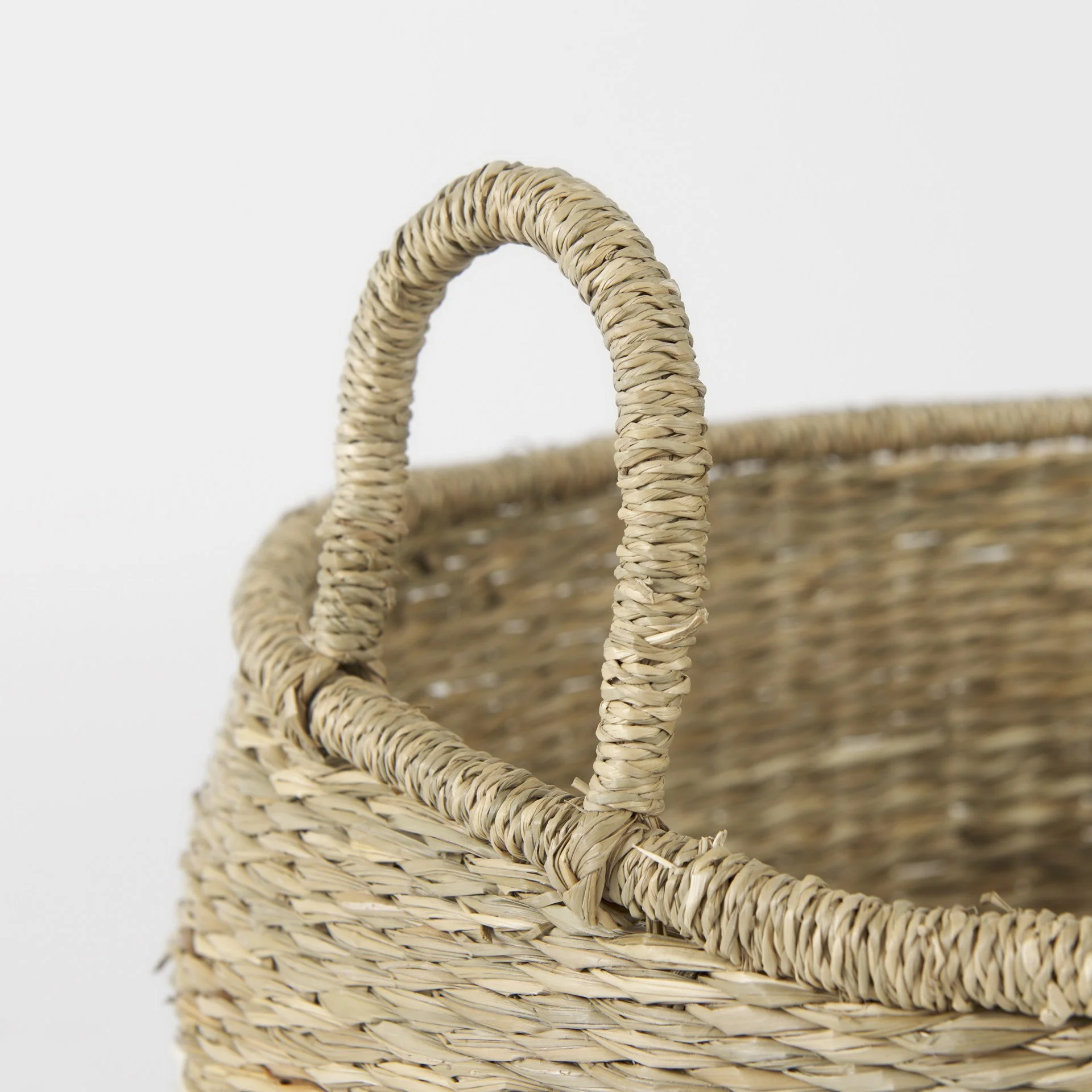 Set of Two Round Wicker Storage Baskets By Homeroots - Image 4