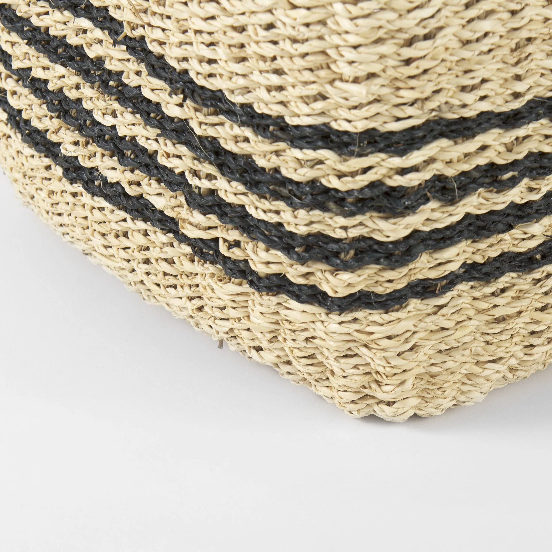 Set of Two Striped Wicker Storage Baskets By Homeroots - Image 7