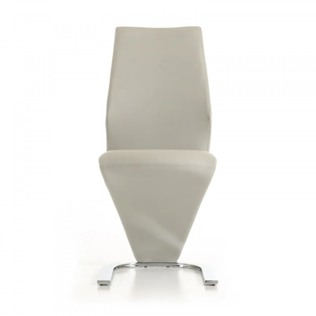 Set of Two White Faux Leather Modern Dining Chairs By Homeroots - 472191 - Image 4