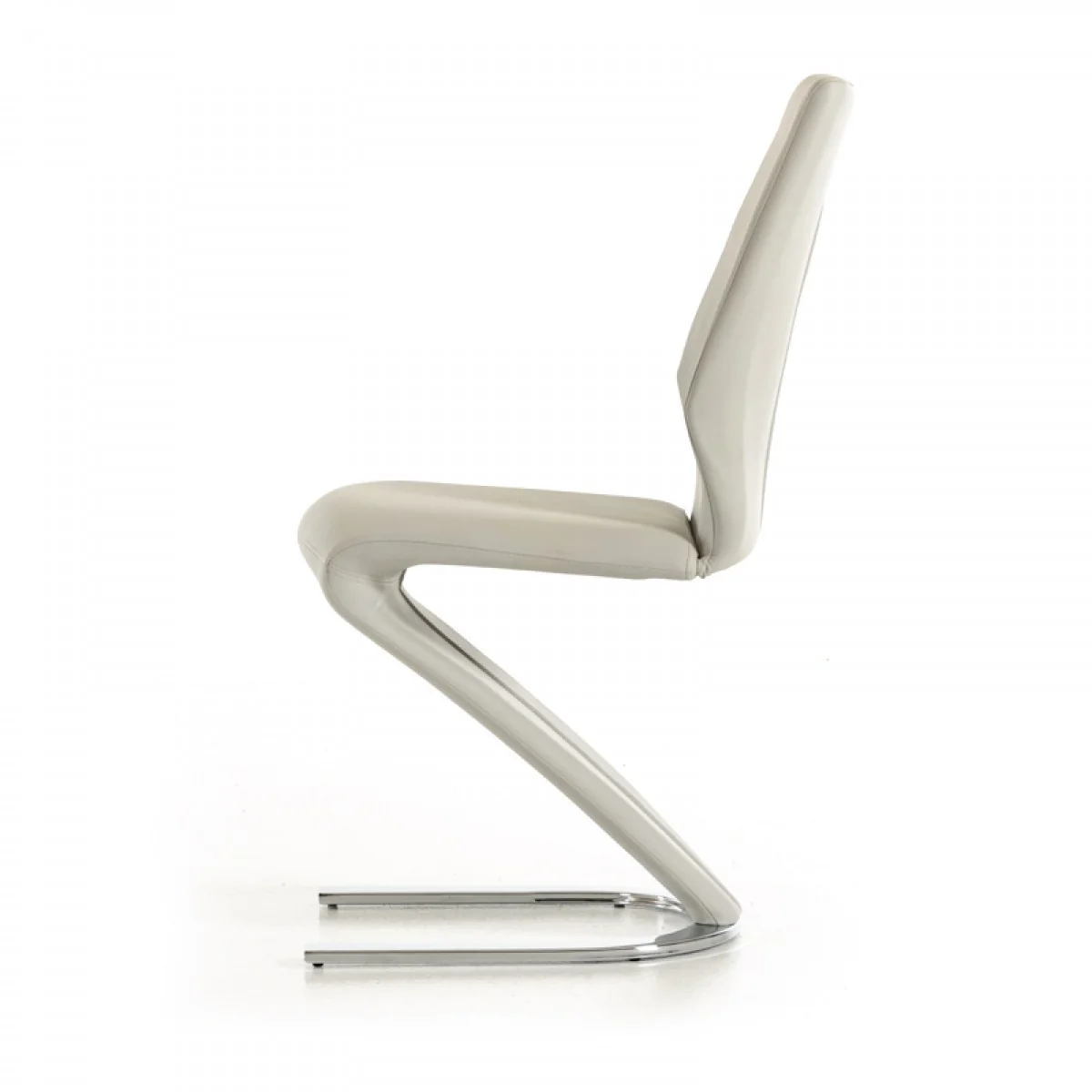 Set of Two White Faux Leather Modern Dining Chairs By Homeroots - 472191 - Image 5