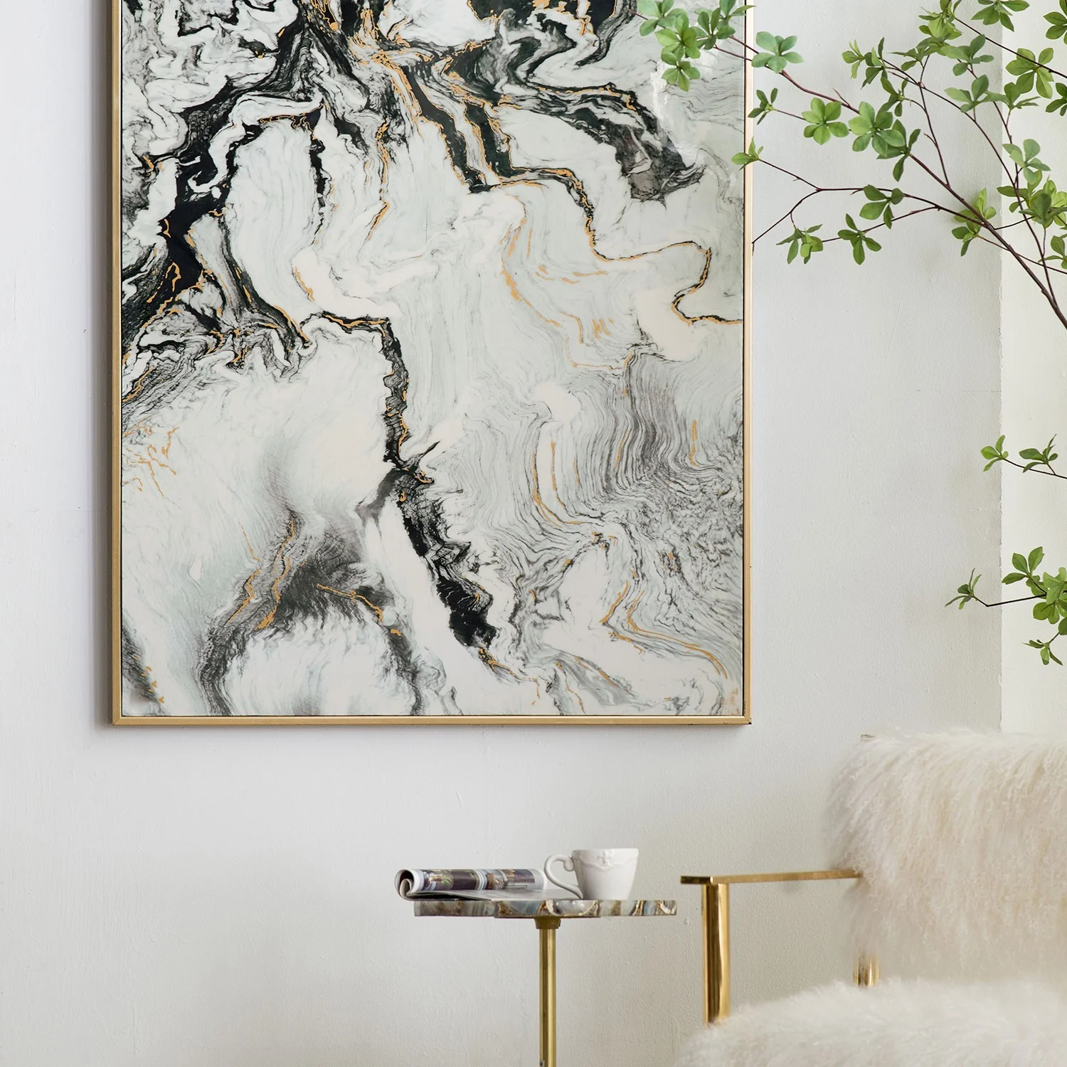 Set of Two White Framed Art By Homeroots - Image 7