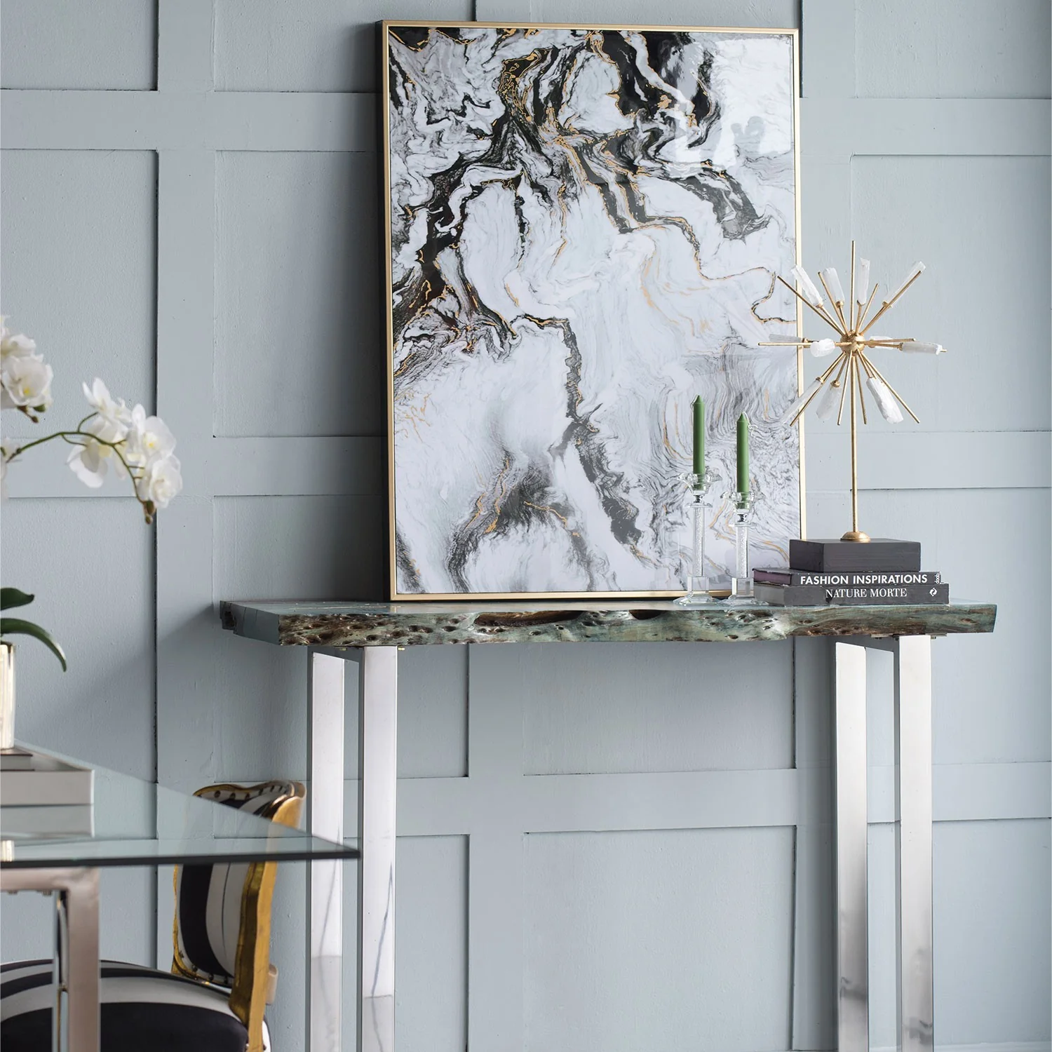 Set of Two White Framed Art By Homeroots - Image 8