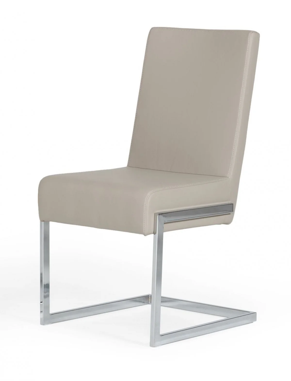 Set of Two White Silver Modern Dining Chairs By Homeroots - Image 11