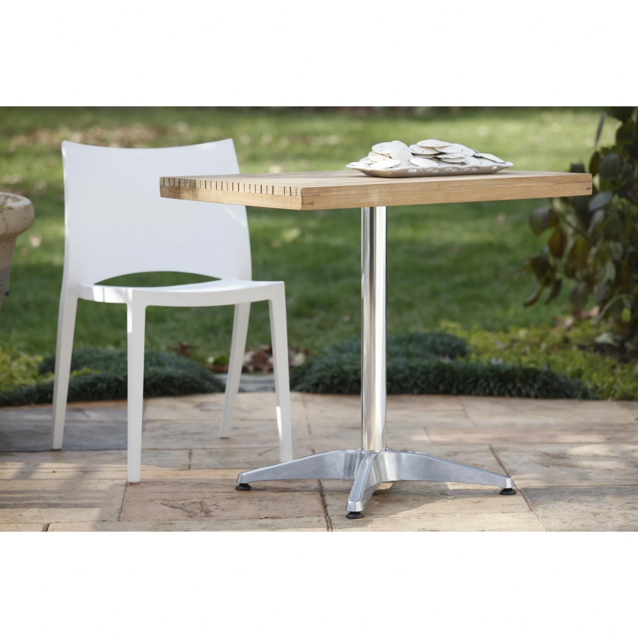 Set Of Two White Stacking Indoor Or Outdoor Chairs By Homeroots - Image 7