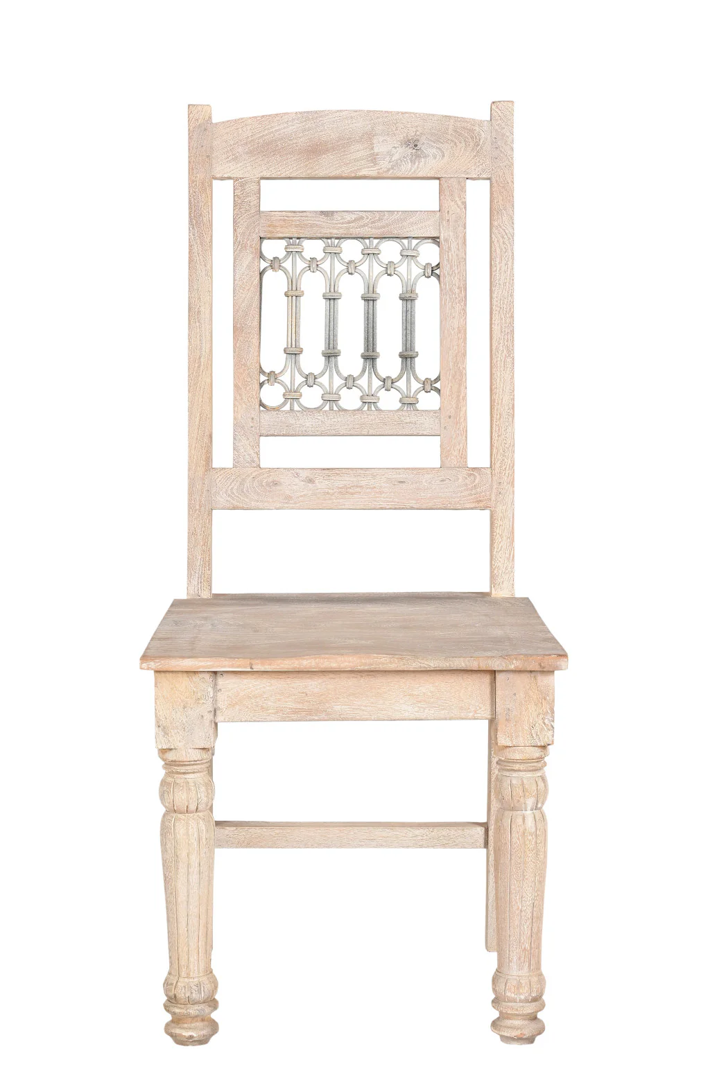 Set of Two White Wood Slat Back Dining Side Chairs By Homeroots - Image 2