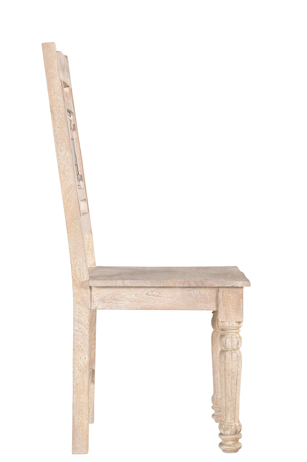 Set of Two White Wood Slat Back Dining Side Chairs By Homeroots - Image 3