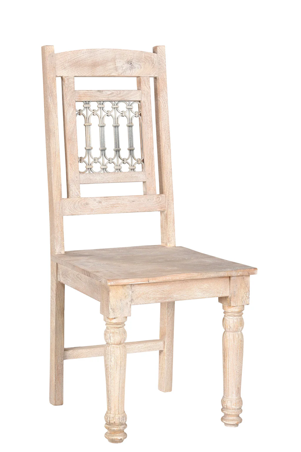 Set of Two White Wood Slat Back Dining Side Chairs By Homeroots - Image 8
