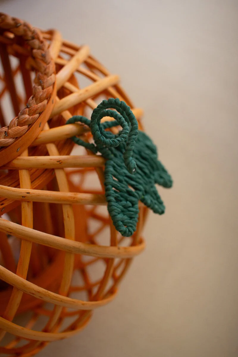 Set Of Two Willow Pumpkin Lanterns By Kalalou - Image 2