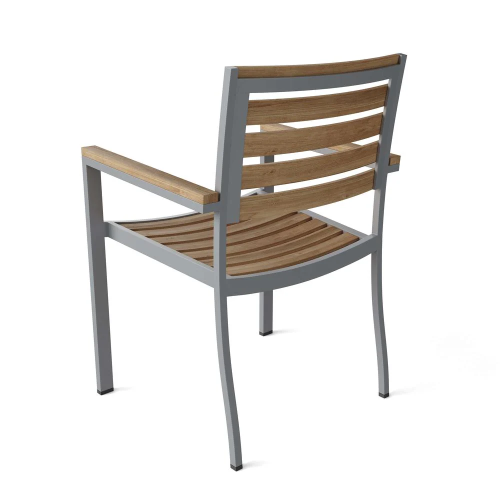 Seville Stackable Armchair Sold As 4 Chair/Box By Anderson Teak - Image 2