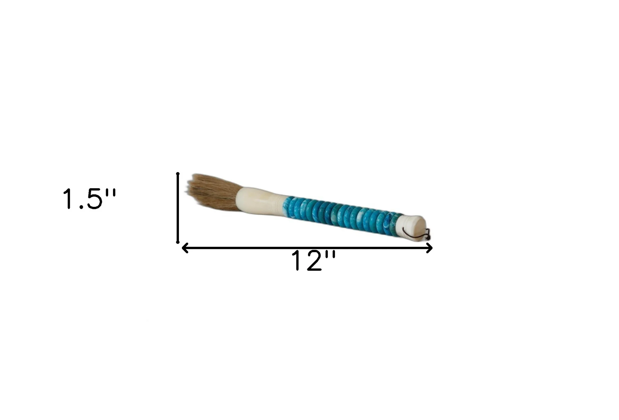Shades of Aqua Jade Abacus Disc Decorative Calligraphy Brush By Homeroots - Image 7