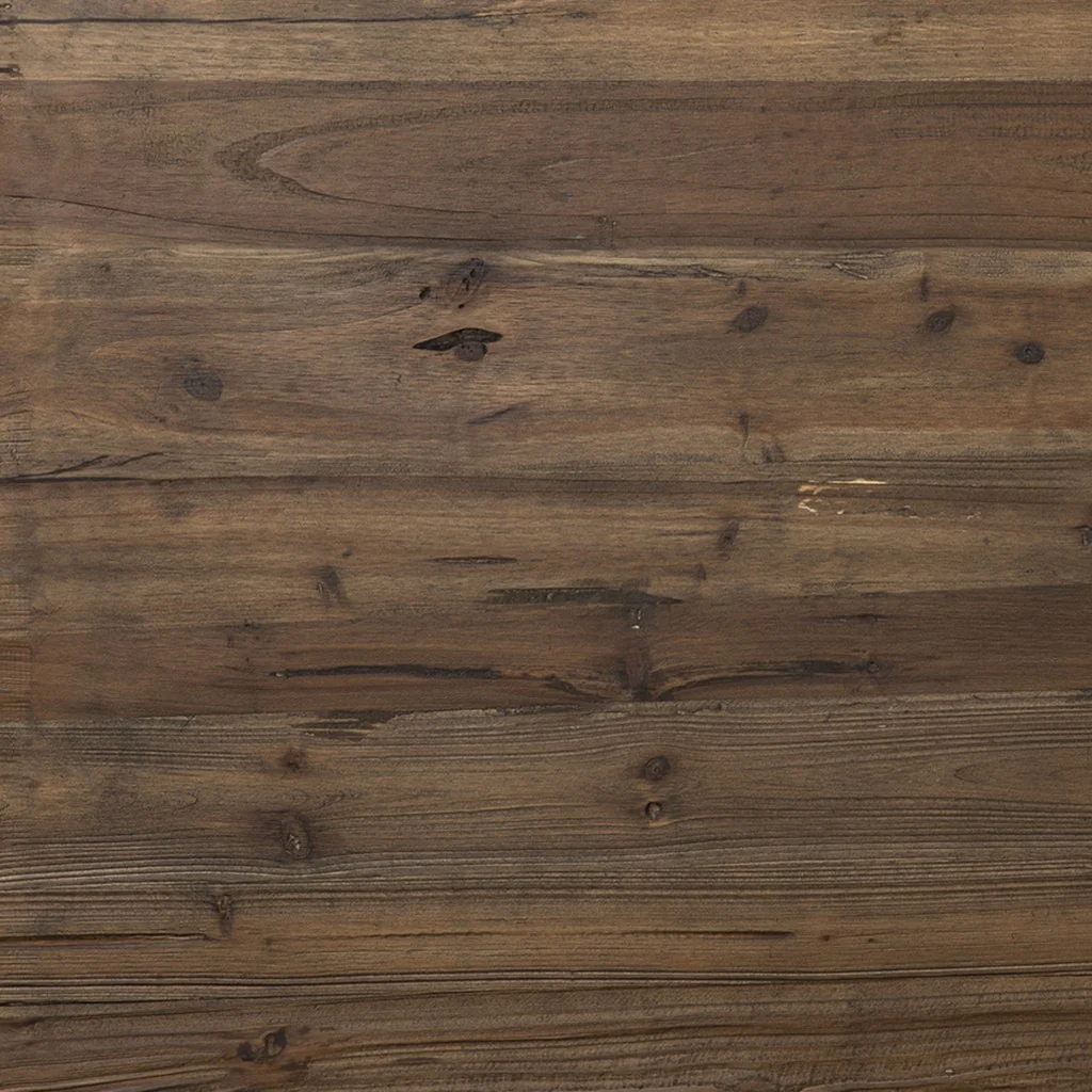 Shades of Brown and Gold Reclaimed Wooden Desk By Homeroots - Image 9