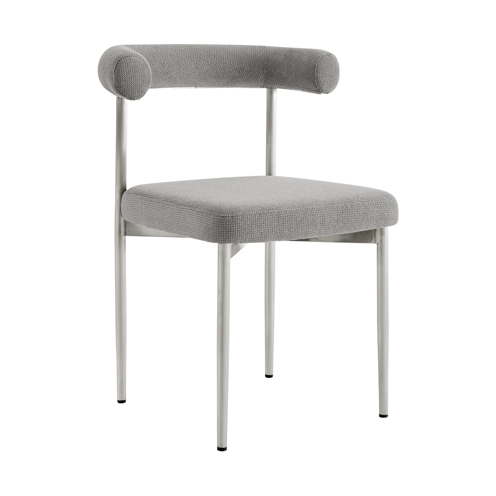 Shannon Dining Chair with Matte Black Iron and Thundercloud Gray Fabric - Set of 2 By Armen Living - Image 52