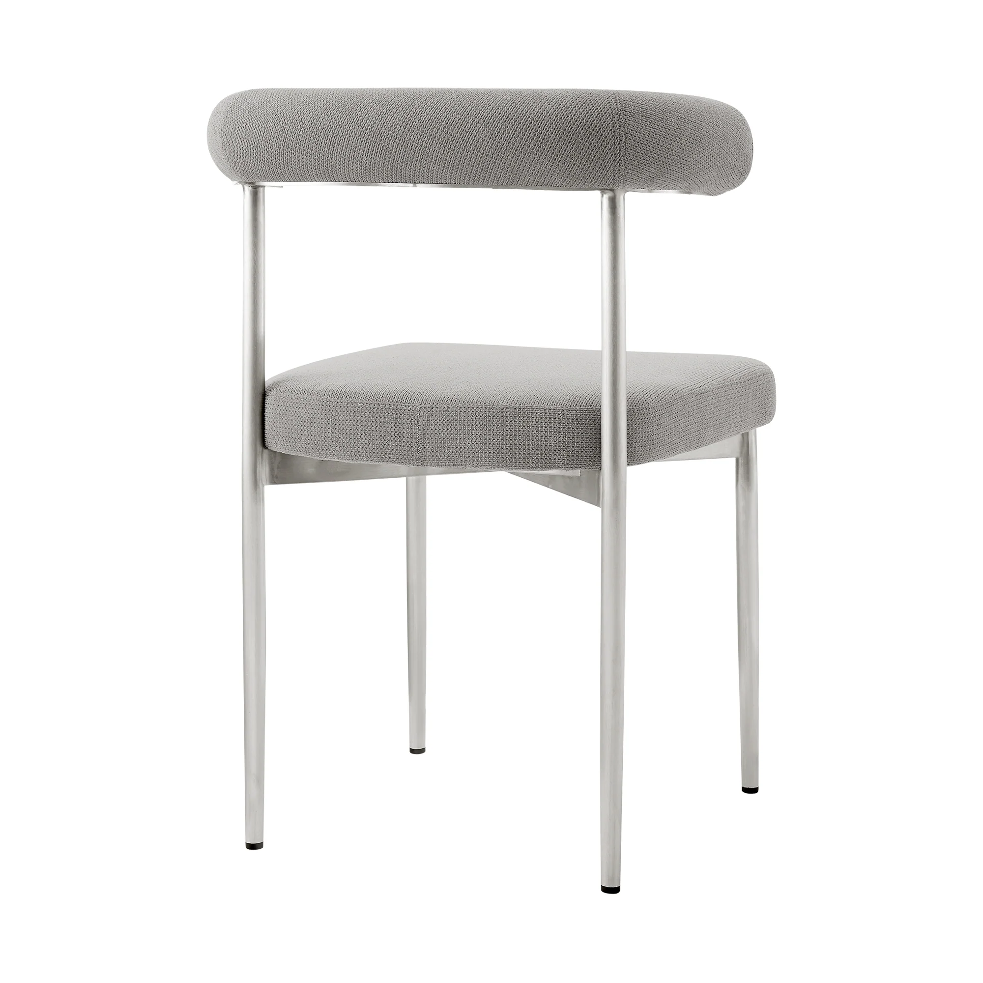 Shannon Dining Chair with Matte Black Iron and Thundercloud Gray Fabric - Set of 2 By Armen Living - Image 54