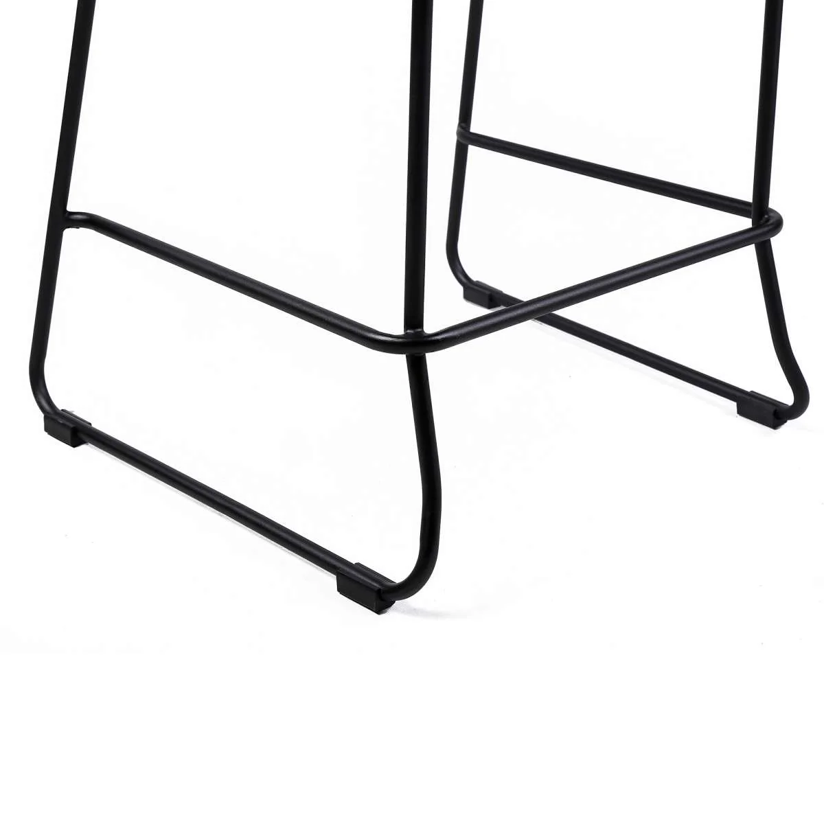 Shasta 26" Outdoor Metal and Black Rope Stackable Counter Stool By Armen Living - Image 8