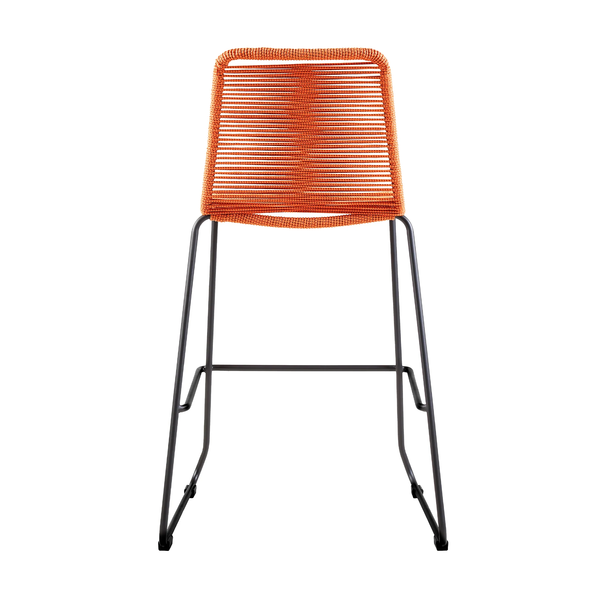 Shasta 30" and 26" Outdoor Metal and Rope Stackable Barstool By Armen Living - Image 6