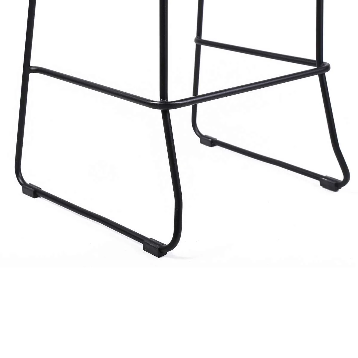 Shasta 30" Outdoor Metal and Black Rope Stackable Barstool By Armen Living - Image 14
