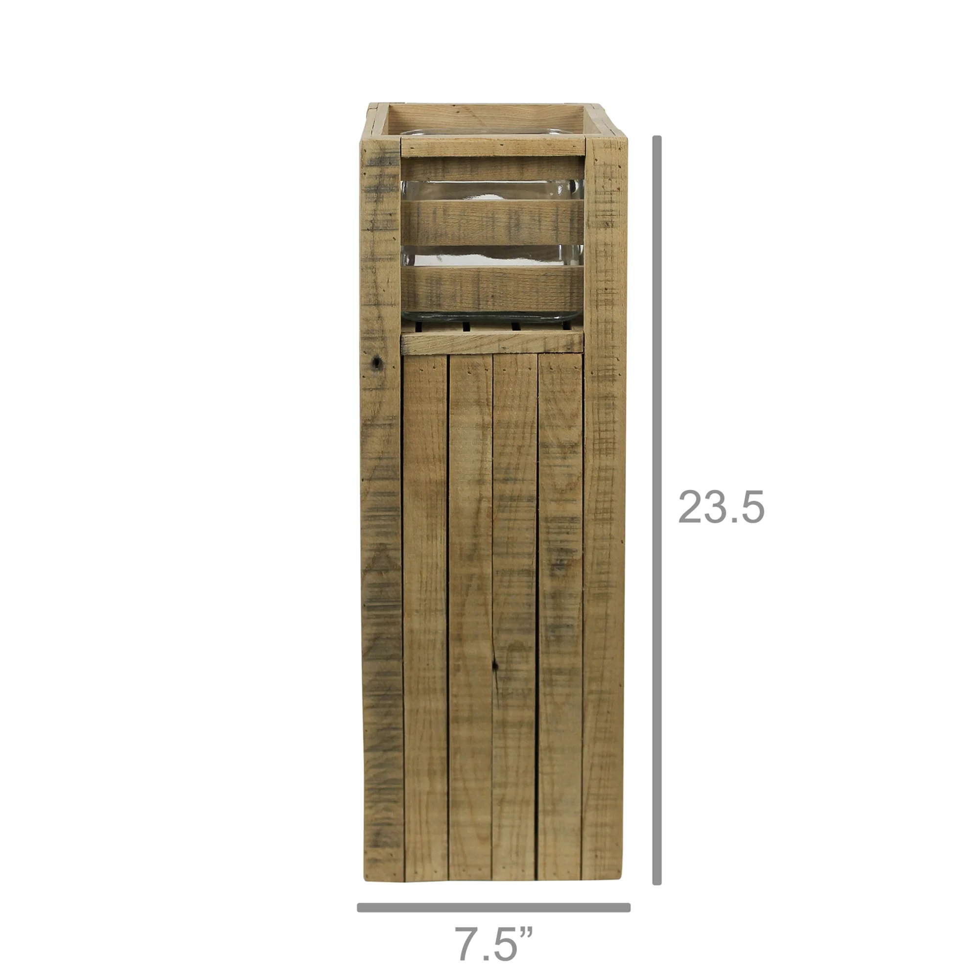Shaw Wood Hurricane with Glass - Sm By HomArt - Image 2